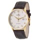 Edox Men's 'Les Vauberts' Stainless Steel Yellow Gold PVD Coated Swiss Quartz   Watch