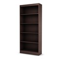 South Shore Chocolate Axess 5-shelf Bookcase