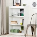 South Shore Pure White Axess 3-shelf Bookcase