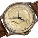 August Steiner Men's Japanese Quartz Kennedy Half Dollar Coin Leather Strap Watch