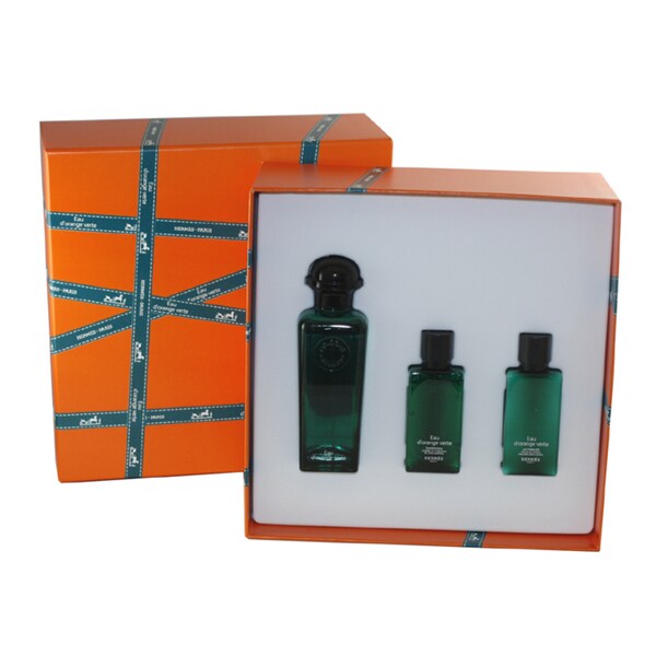 Hermes Eau D\u0026#39; Orange Verte Men\u0026#39;s 3-piece Gift Set - 17320242 ...