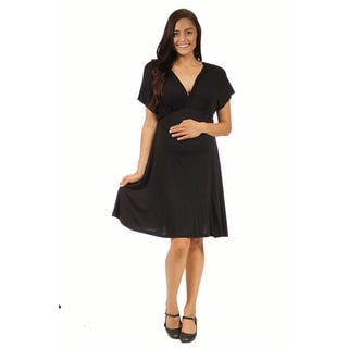24/7 Comfort Apparel Maternity Women's Empire Dress