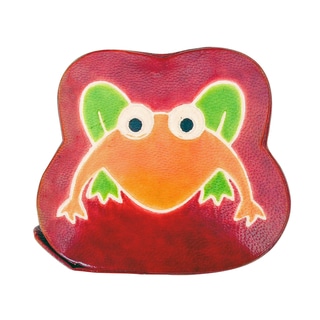 Handmade Frog Leather toy Bank (India)