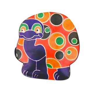 Handmade Tortoise Leather Toy Bank (India)