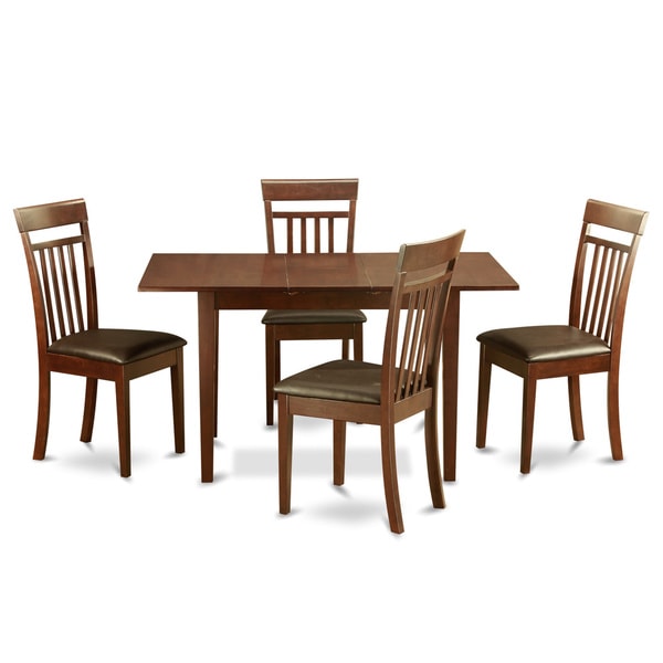 Mahogany Dining Room Table and 4 Dining Room Chairs Chairs 5piece