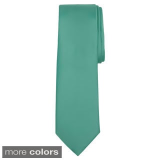 Jacob Alexander Men's XL Solid Color Tie