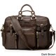 Vicenzo Leather Titan Full Grain Heavy Duty Leather Laptop Briefcase
