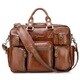 Vicenzo Leather Titan Full Grain Heavy Duty Leather Laptop Briefcase