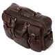 Vicenzo Leather Titan Full Grain Heavy Duty Leather Laptop Briefcase