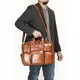 Vicenzo Leather Titan Full Grain Heavy Duty Leather Laptop Briefcase