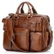 Vicenzo Leather Titan Full Grain Heavy Duty Leather Laptop Briefcase