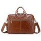 Vicenzo Leather Titan Full Grain Heavy Duty Leather Laptop Briefcase