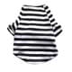 Iconic Pet Pretty Pet Black and White Striped Top