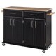 Home Styles Dolly Madison Black Island Cart
