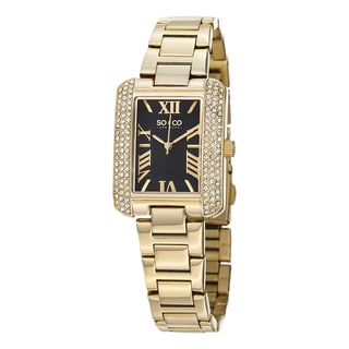 SO&CO New York Women's Watch Madison Quartz Swarovski Crystal Stainless Steel Bracelet Watch