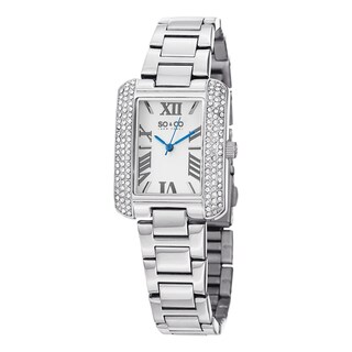 SO&CO New York Women's Watch Madison Quartz Austrian Crystal Stainless Steel Bracelet Watch