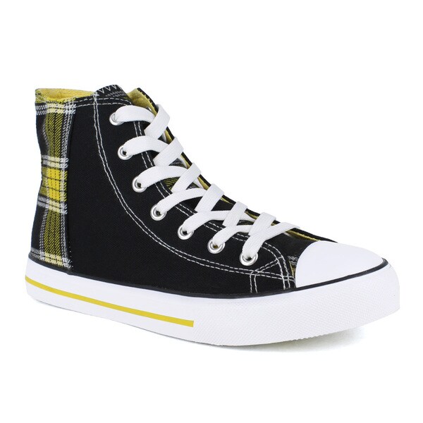  Fahrenheit Women's Velia-06 Back Plaid Women's Ankle High Sneakers