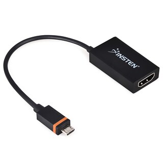 Insten 1080P 5-Pin Micro USB SlimPort to HDMI Adapter M/ F for LG G Flex/ G Flex 2