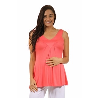 24/7 Comfort Apparel Women's Sleeveless Maternity Tunic