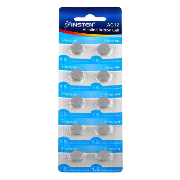 Insten 10 Piece-set AG12 Alkaline Coin Button Battery (Pack of 10)