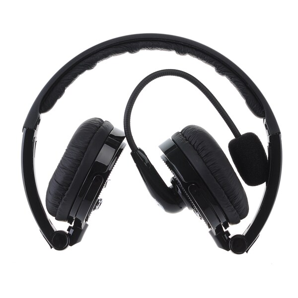 Patuoxun 2-in-1 Bluetooth Wireless Over-the-head Boom Mic Foldable Noise Cancelling Headphones
