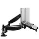 Loctek Dual-arm Desk Monitor and Laptop Mount with Gas Spring Arms