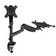 Loctek Dual-arm Desk Monitor and Laptop Mount with Gas Spring Arms