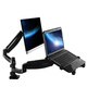Loctek Dual-arm Desk Monitor and Laptop Mount with Gas Spring Arms
