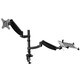Loctek Dual-arm Desk Monitor and Laptop Mount with Gas Spring Arms