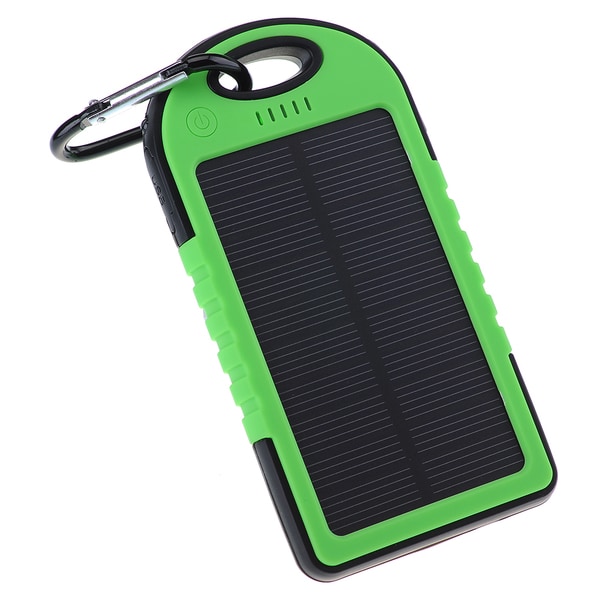 Patuoxun 5000mAh Dual-USB Waterproof Solar Charger Power Bank