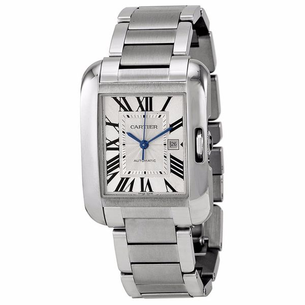 Cartier Men's W5310009 Tank Anglaise Rectangle Silvertone Bracelet