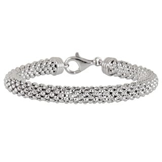 Sterling Silver Popcorn Chain Bracelet