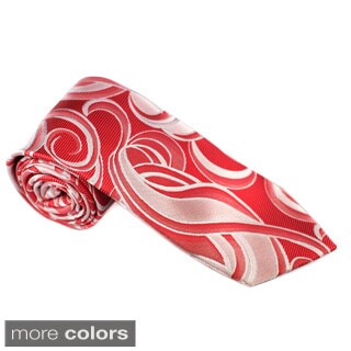 Elie Balleh Milano Italy EBNT18318 Microfiber Geometric Neck Tie