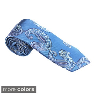 Elie Balleh Milano Italy EBNT898 Microfiber Paisley Neck Tie