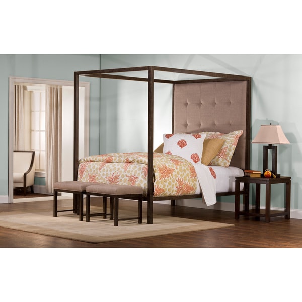 Hillsdale Furniture's King's Way Canopy And 2-bench Bed Set - 17343628 ...