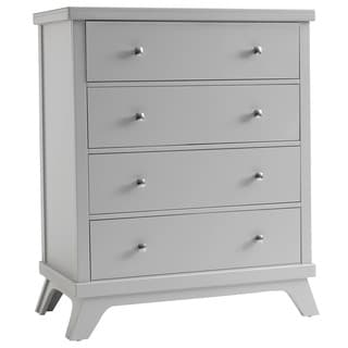 Sealy Bella Tranquility Grey Mid-century 4-drawer Dresser