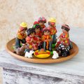 Set of 13 Ceramic 'Saint Thomas' Nativity Scene (Guatemala)