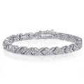 Diamond 1ct TDW Fashion XO Bracelet