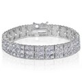 Diamond 1ct TDW Miracle Set 3-Row Tennis Bracelet