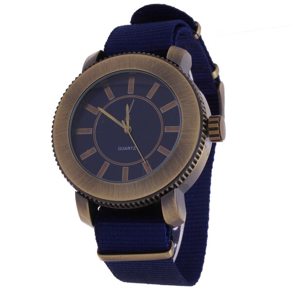 Xtreme Copper Zunammy Round Blue Nylon Tween Jumbo Watch