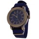 Xtreme Copper Zunammy Round Blue Nylon Tween Jumbo Watch