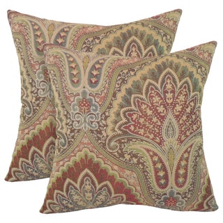Velora Woven Paisley 18-inch Toss Pillow (Set of 2)