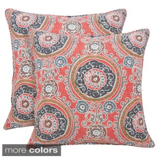 Tamariz Printed Medallion 20-inch Toss Pillow (Set of 2)