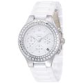 DKNY Women's NY2223 'Chambers' Chronograph White Ceramic Watch
