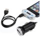Patuoxun Portable 3.5mm AUX Port Car FM Transmitter with Charger