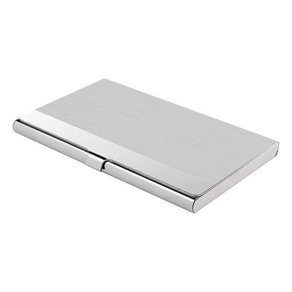 Zodaca Silver Stainless Steel Professional Business Card/ Credit Card/ Note Case Holder
