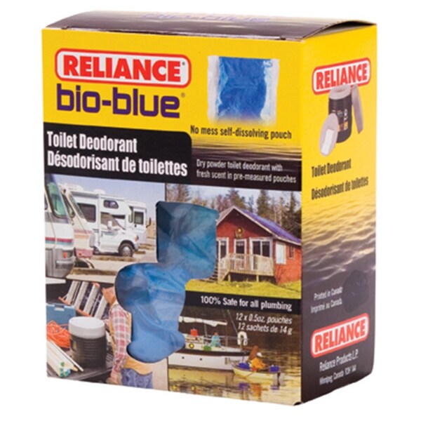 Reliance Bio-Blue Toilet Deodorant Control Odor 12 Pouches