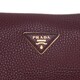 Prada Burgundy Pebbled Leather Hobo Bag - 17361860 - Overstock.com ...
