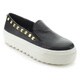 Wild Diva RAYKA-07 Women's Fahion Lugsole Studs Plaform Sneakers