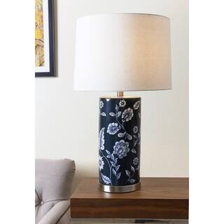 ABBYSON LIVING Madison Blue Paisley Floral Table Lamp